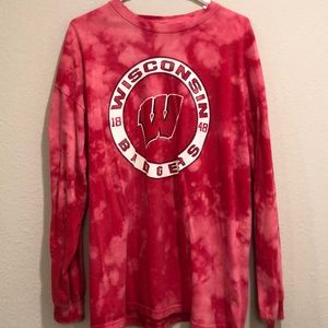 Wisconsin Badgers Bleached Long Sleeve Tee